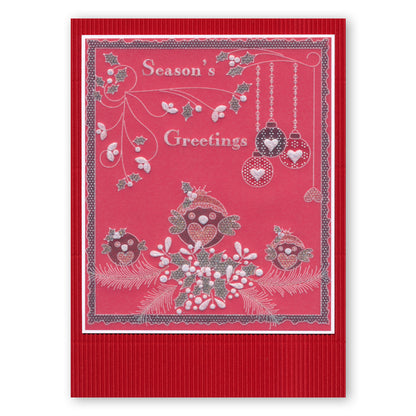 Tina's Christmas Corners 3 A4 Square Groovi Plate