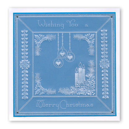 Tina's Christmas Corners 3 A4 Square Groovi Plate