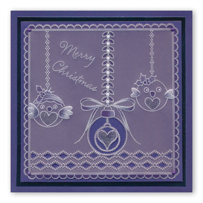 Tina's Christmas Corners 3 A4 Square Groovi Plate