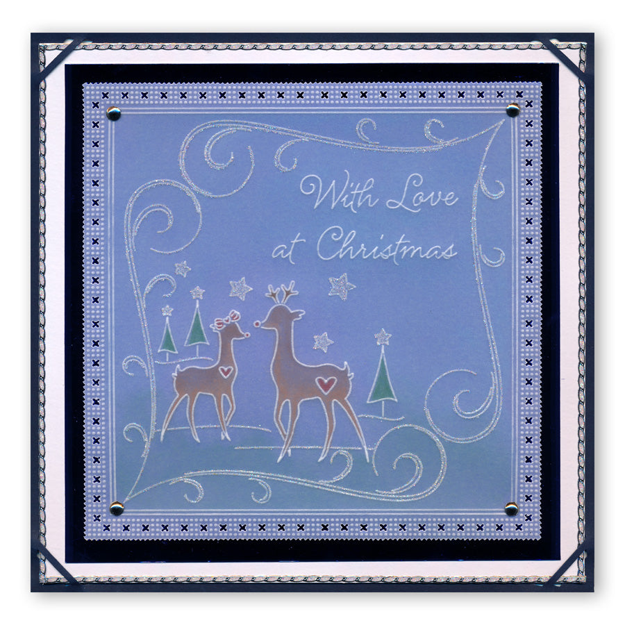 Tina's Christmas Corners 4 A4 Square Groovi Plate