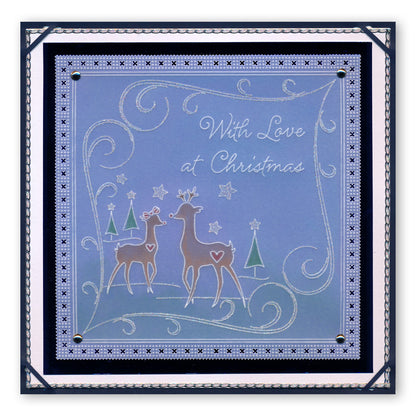 Tina's Christmas Corners 4 A4 Square Groovi Plate