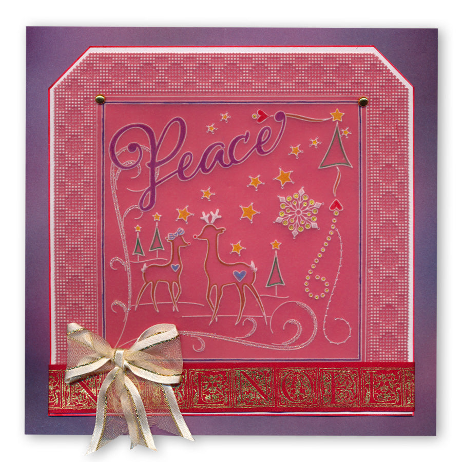 Tina's Christmas Corners 4 A4 Square Groovi Plate