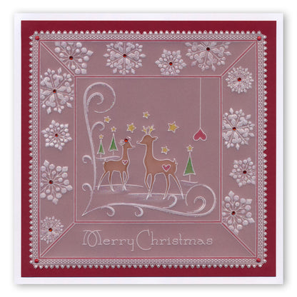 Tina's Christmas Corners 4 A4 Square Groovi Plate