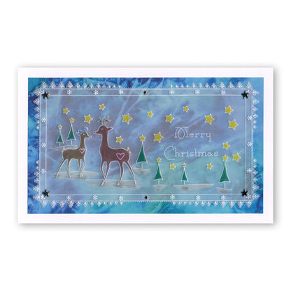 Tina's Christmas Corners 4 A4 Square Groovi Plate