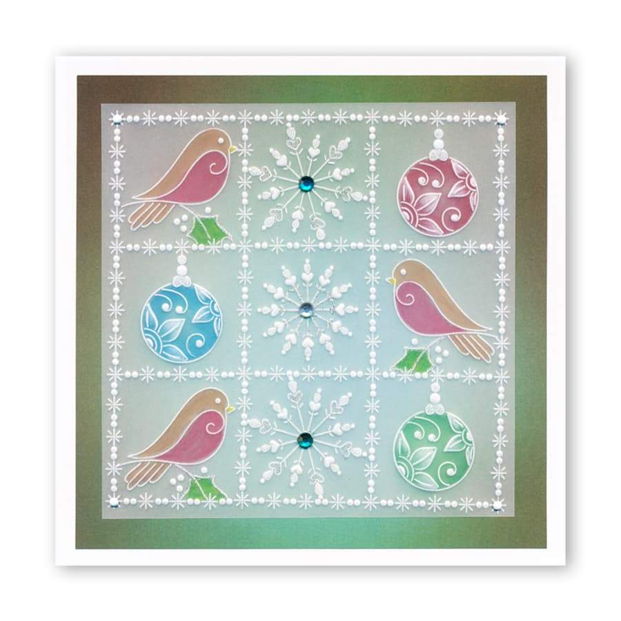 Tina's Snowflake Frame A5 Square Groovi Plate