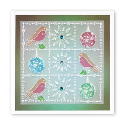 Tina's Snowflake Frame A5 Square Groovi Plate