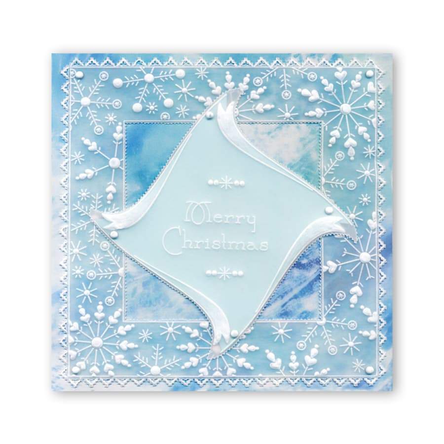 Tina's Snowflake Frame A5 Square Groovi Plate