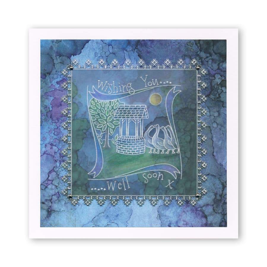 Tina's Holly Frame A5 Square Groovi Plate