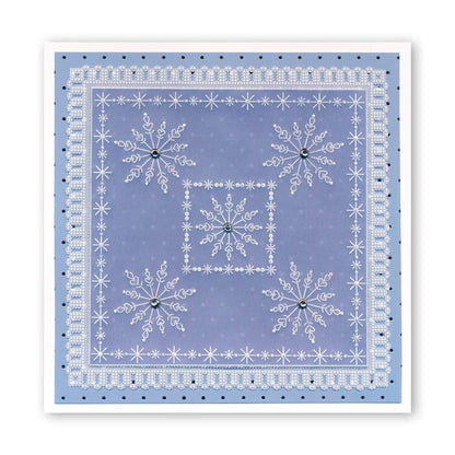 Tina's Snowflake Frame A5 Square Groovi Plate