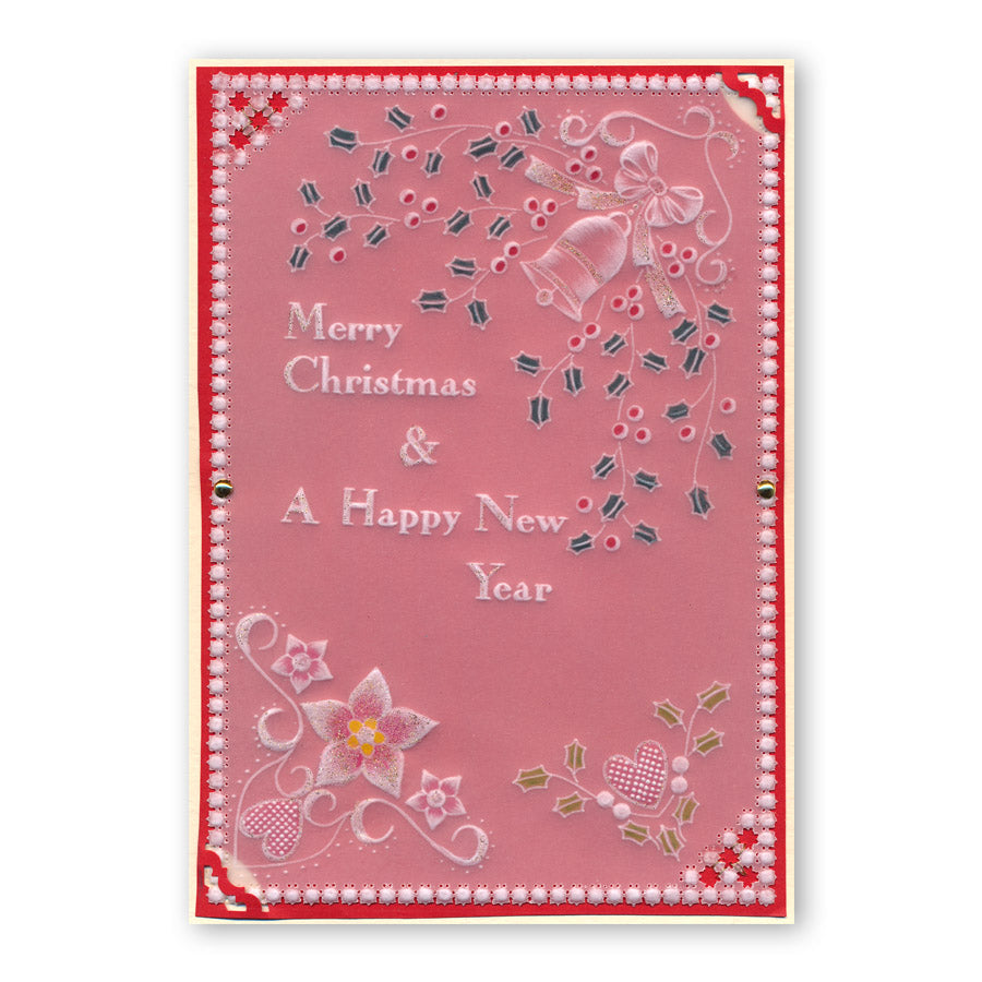 Tina's Christmas Corners 1 A4 Square Groovi Plate