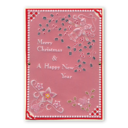 Tina's Christmas Corners 1 A4 Square Groovi Plate