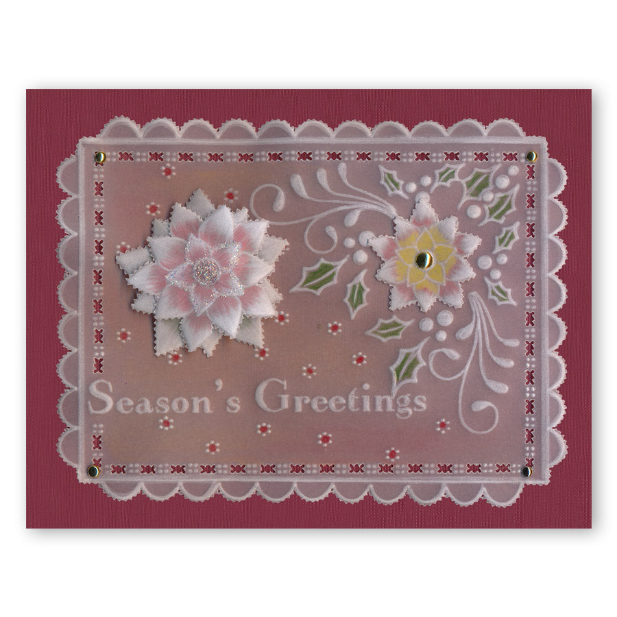 Tina's Christmas Corners 1 A4 Square Groovi Plate