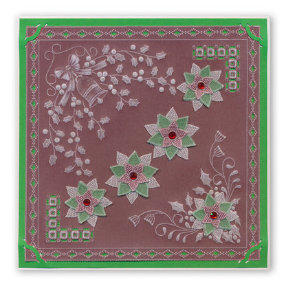 Tina's Christmas Corners 1 A4 Square Groovi Plate