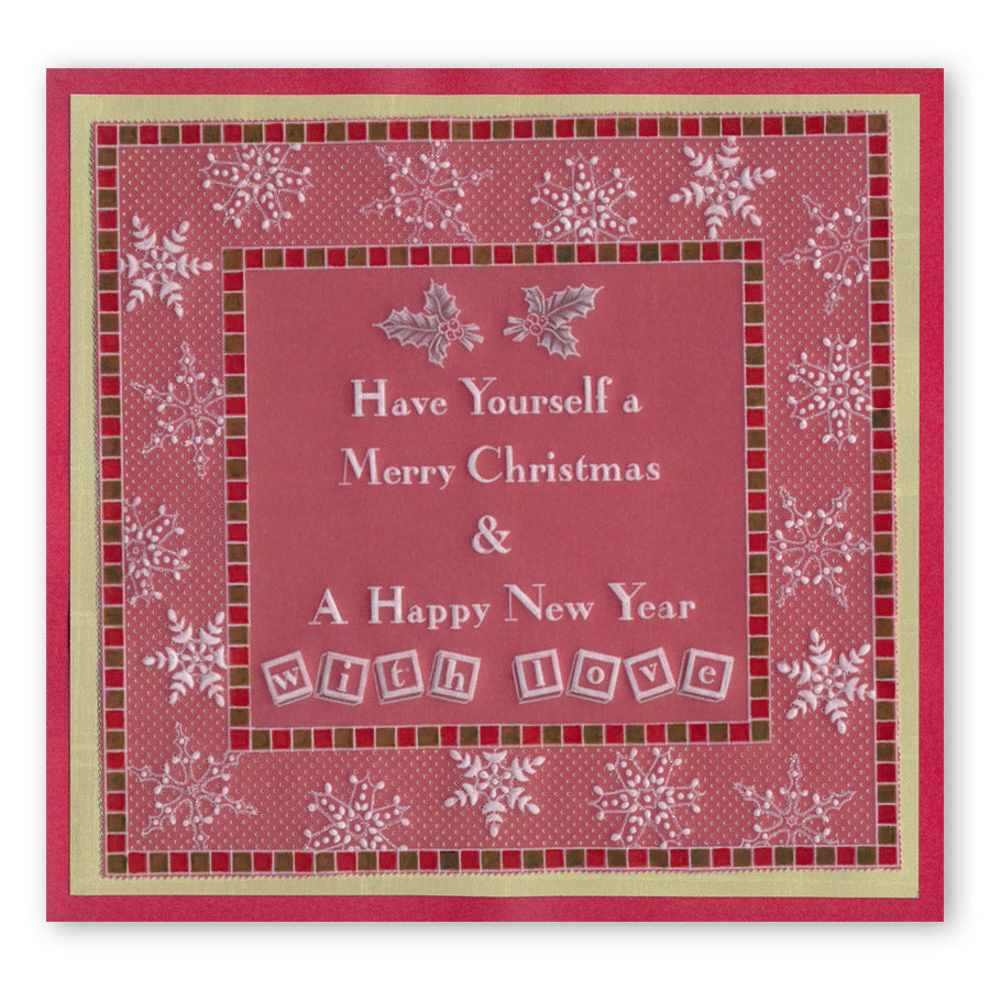 Tina's Christmas Corners 2 A4 Square Groovi Plate