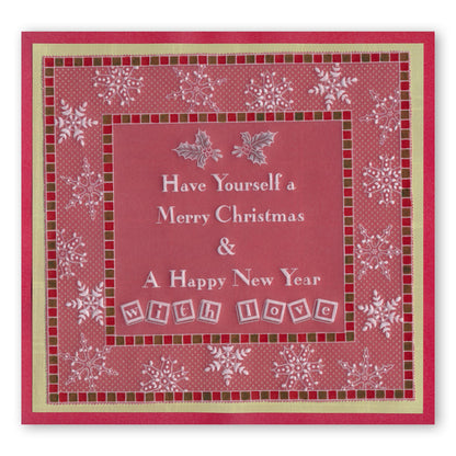 Tina's Christmas Corners 2 A4 Square Groovi Plate