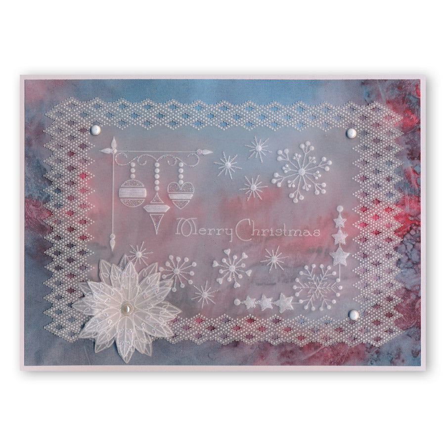 Tina's Christmas Corners 2 A4 Square Groovi Plate