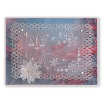 Tina's Christmas Corners 2 A4 Square Groovi Plate