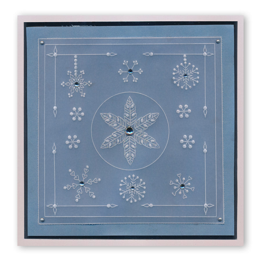 Tina's Christmas Corners 2 A4 Square Groovi Plate