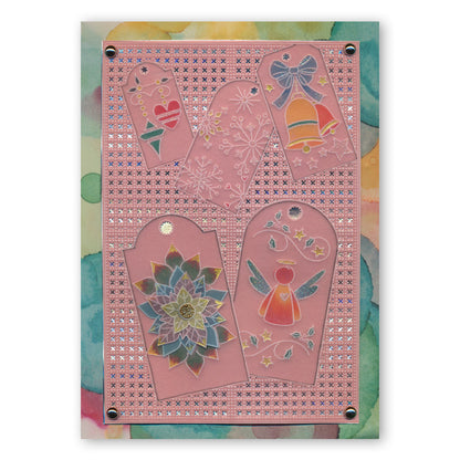 Tina's Christmas Corners 2 A4 Square Groovi Plate