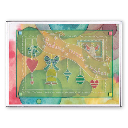 Tina's Christmas Corners 2 A4 Square Groovi Plate