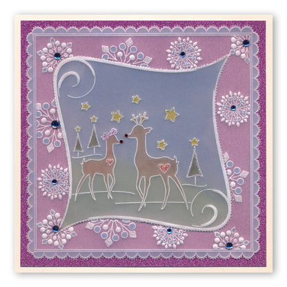 Tina's Christmas Corners 4 A4 Square Groovi Plate