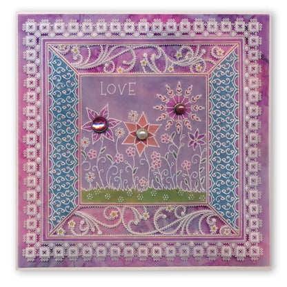 Tina's Star Frame A5 Square Groovi Plate