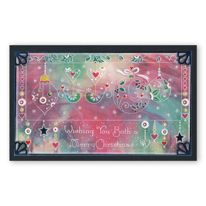 Tina's Christmas Snowman & Robins A4 Square Groovi Plate