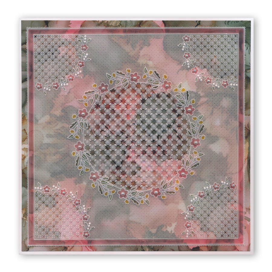 Tina's Floral Doodle Border Groovi Border Plate