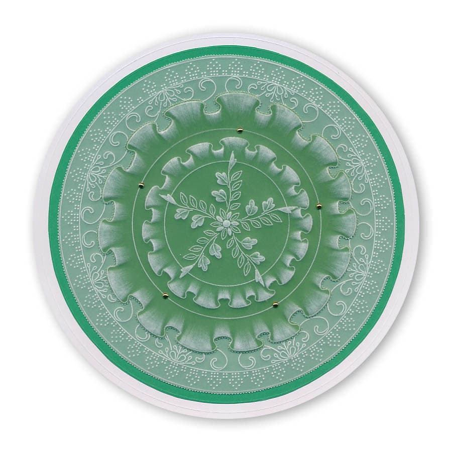 Tina's Floral Swirls & Corners 1 & 2 A4 Square Groovi Plate Set