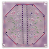 Tina's Floral Swirls & Corners 1 A4 Square Groovi Plate