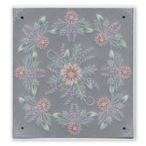 Tina's Floral Swirls & Corners 1 & 2 A4 Square Groovi Plate Set
