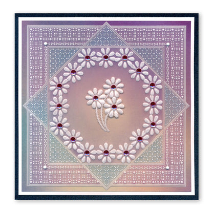 Tina's Flower Fun A5 Square Groovi Plate