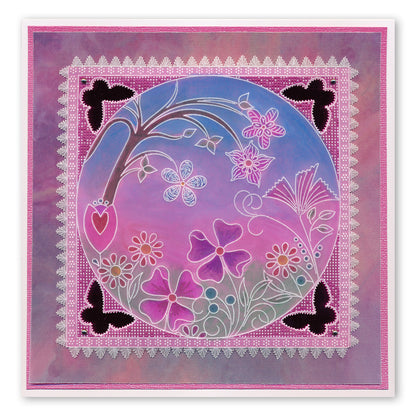 Tina's Flower Fun A5 Square Groovi Plate