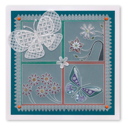 Tina's Flower Fun A5 Square Groovi Plate