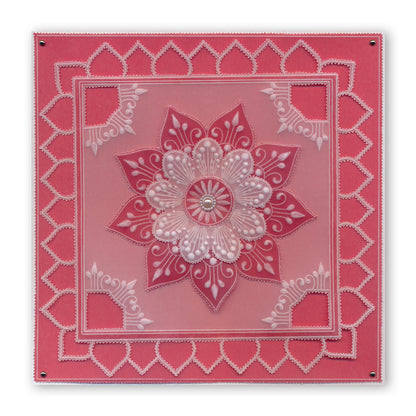 Tina's Henna Corners 1 A4 Square Groovi Plate