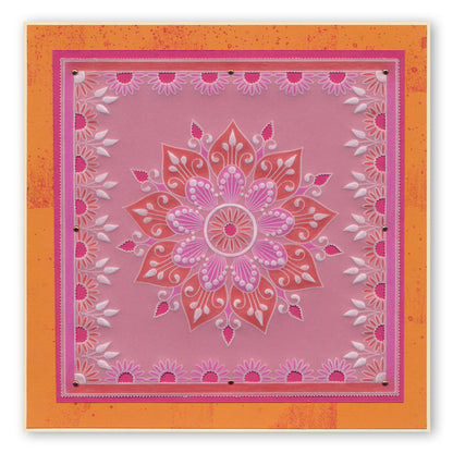 Tina's Henna Corners 1 A4 Square Groovi Plate