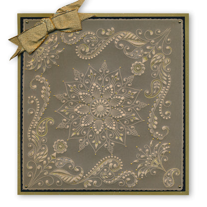 Tina's Henna Corners 2 A4 Square Groovi Plate