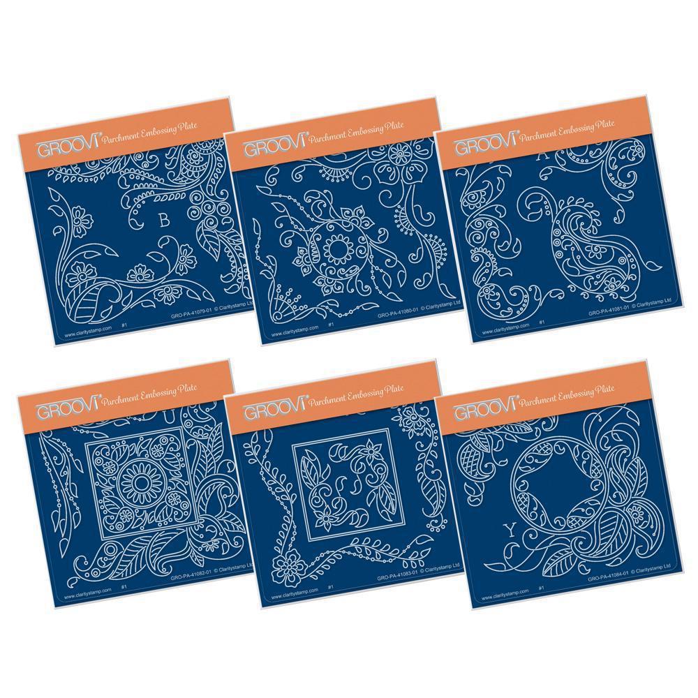 Tina's Henna Petites - Beauty Collection A6 Square Groovi Baby Plate Set