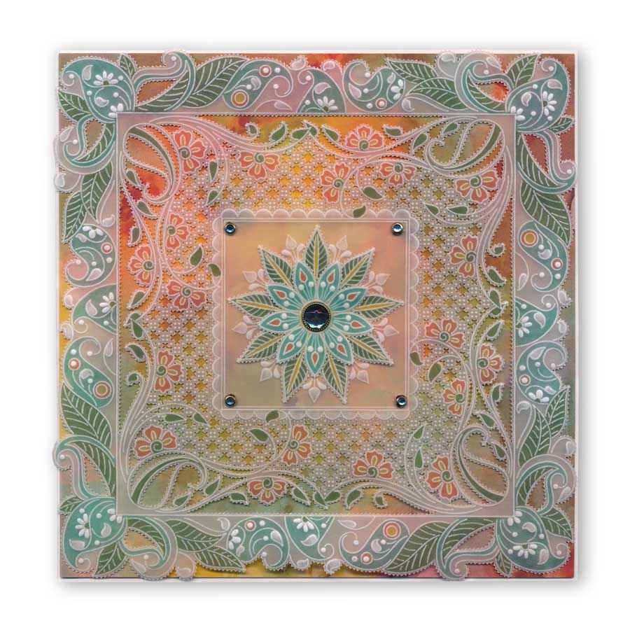 Tina's Henna Petites - B A6 Square Groovi Baby Plate