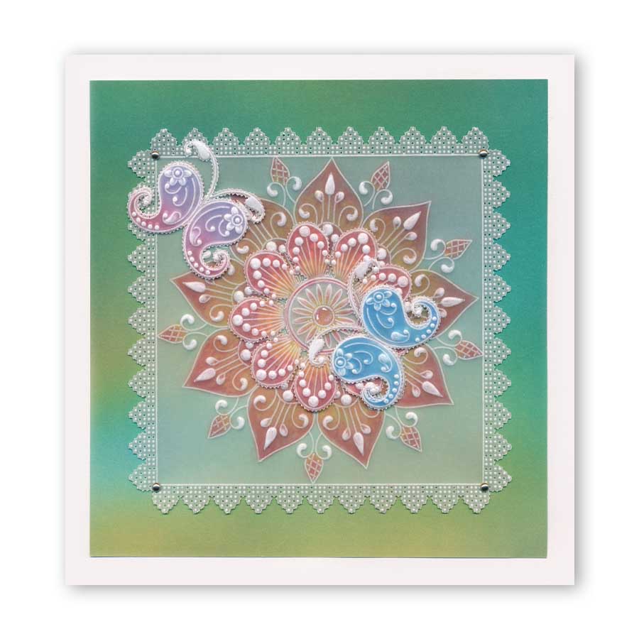 Tina's Henna Petites - A A6 Square Groovi Baby Plate