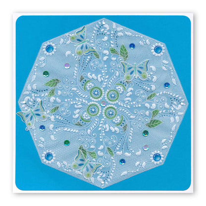 Tina's Henna Petites - E A6 Square Groovi Baby Plate