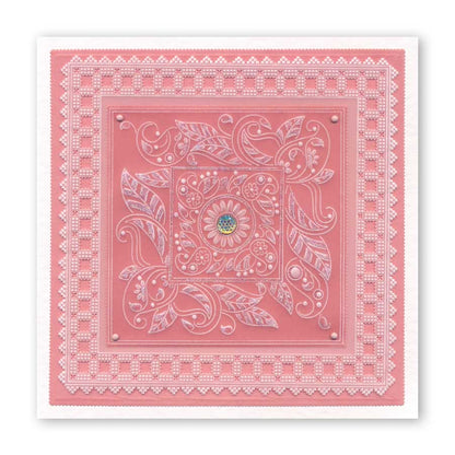 Tina's Henna Petites - U A6 Square Groovi Baby Plate