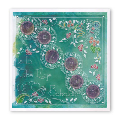 Tina's Henna Petites - B A6 Square Groovi Baby Plate