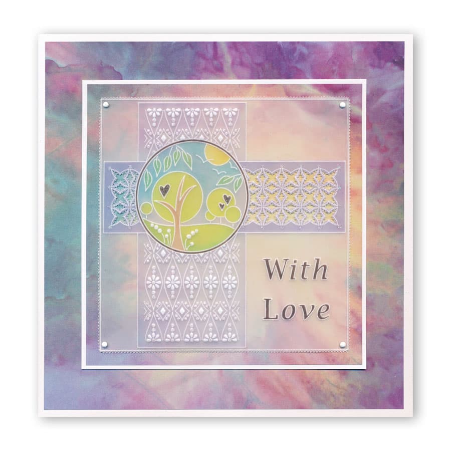 Tina's Geo Layering Rectangles A5 Square Groovi Plate