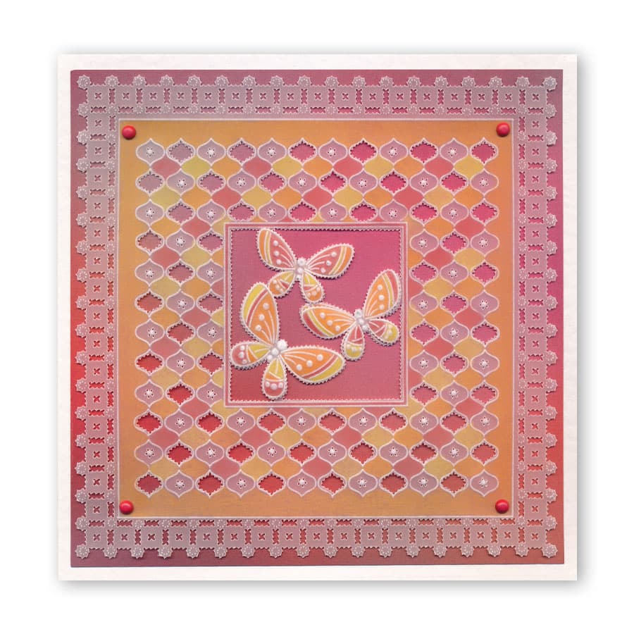 Tina's Geo Layering Rectangles A5 Square Groovi Plate