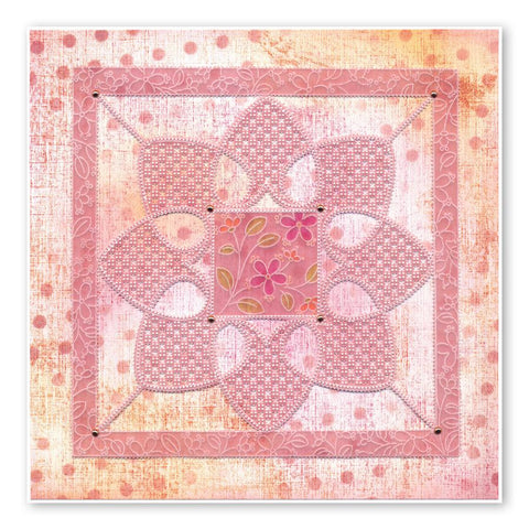 Tina's Star, Heart & Hexagon Parchlets Trio A6 Square Groovi Baby Plate Set