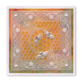 Tina's Hexagon Flowers Parchlet A6 Square Groovi Baby Plate