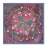 Tina's Rosie Doodle Wreath A5 Square Groovi Plate