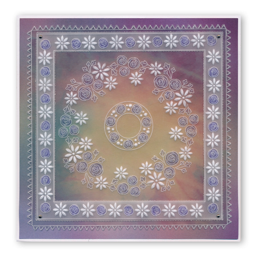 Tina's Rosie Doodle Border Groovi Border Plate