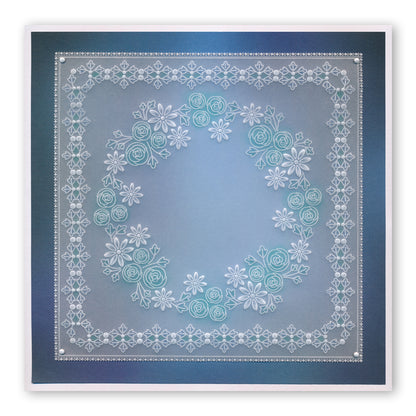 Tina's Rosie Doodle Border Groovi Border Plate